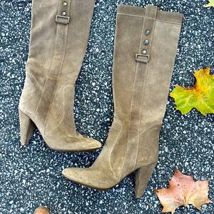 Fornarina suede Stylish Tan Knee-High Boots